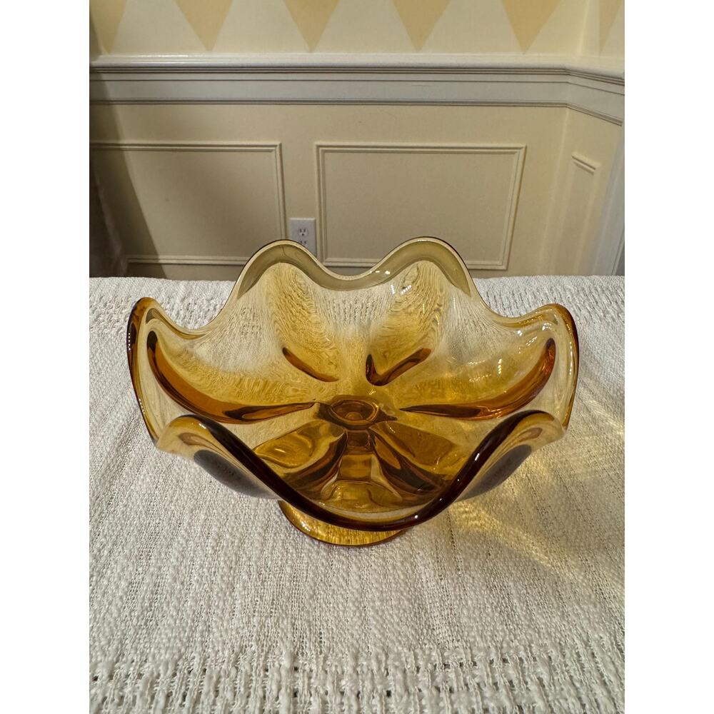 Viking Amber 6 Petal Compote